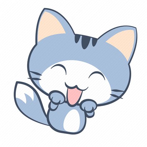 Cat, emoji, happy, joy, laugh, smile, sticker icon - Download on Iconfinder