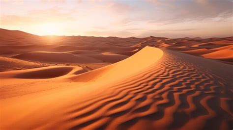 Premium AI Image | A Mesmerizing Shot of the Arid Desert Landscape