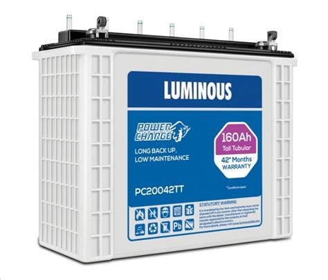 160Ah Luminous Tall Tubular Battery at Rs 11400 | Luminous Battery in ...