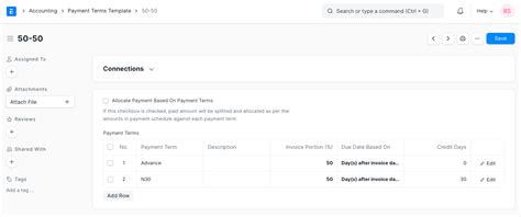 Payment Terms Template