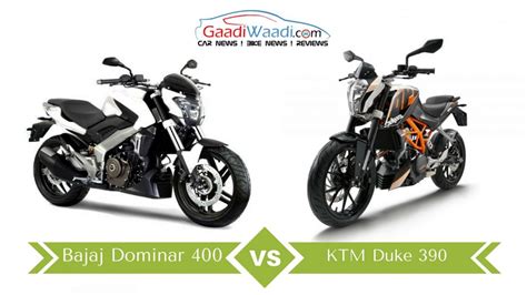 Bajaj Dominar 400 vs KTM Duke 390 - Specs Comparison