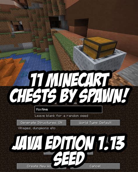 Minecraft Java Edition (1.13+) Seed:foxtime (-671686628) | Minecraft tips, Minecraft seed ...