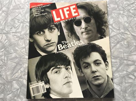 1995 Life Magazine the Beatles Reunion Special | Etsy Canada | Life magazine, The beatles, The ...