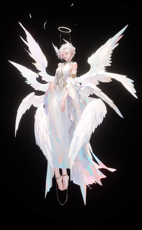 Angel Wings Drawing, Angel Wings Art, Oc Drawings, Anime Girl Drawings, Fallen Angel Wings ...