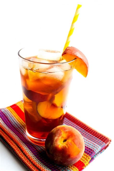 Sweet Peach Iced Tea - Erren's Kitchen