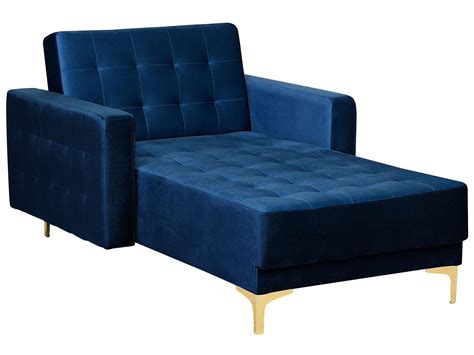 MODULAR CHAISE LOUNGE Reclining Day Bed Navy Blue Velvet Tufted Aberdeen £519.99 - PicClick UK