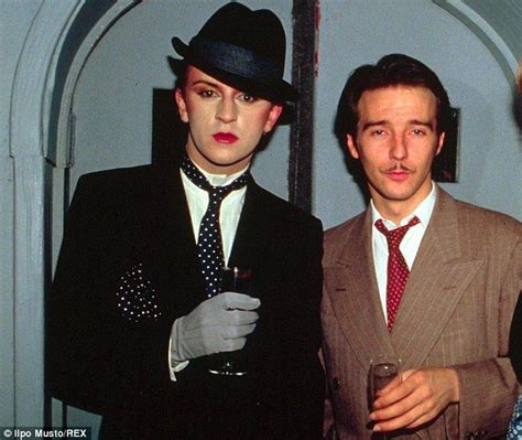 Midge Ure, seen here with his Visage bandmate Steve Strange in 1982 ...