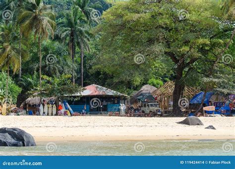 Bureh Beach, Sierra Leone - January 11, 2014: Bureh Beach Surf Club ...