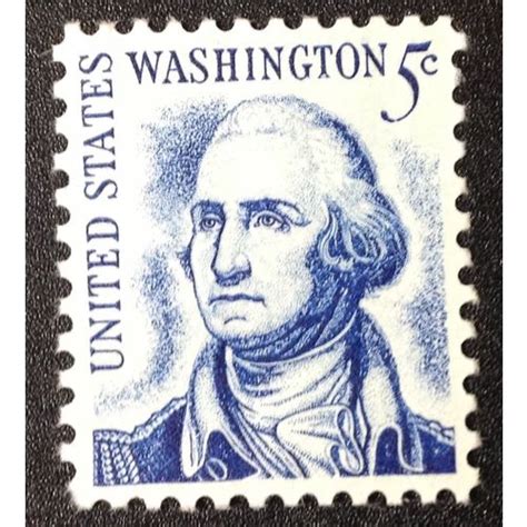 US Stamp #1283b mint: 1967 5c George Washington Redrawn (clean face) - MNH on eBid United States ...