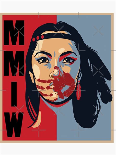 "MMIW Awareness Native American Woman Artwork For The Missing and ...