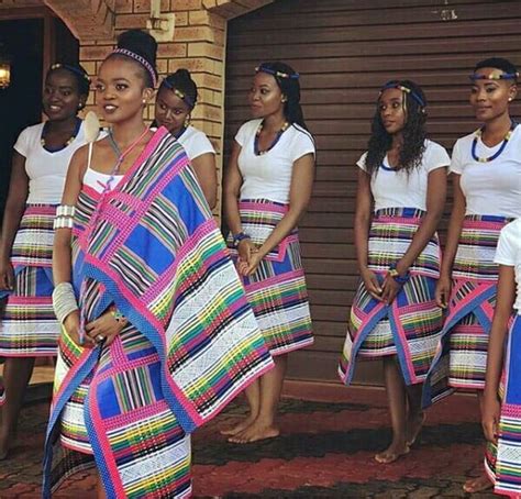 Clipkulture | Makoti With Maidens In Venda Traditional Wedding Attire