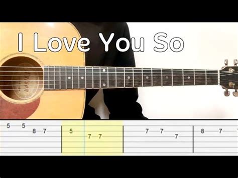 The Walters - I Love You So (Easy Guitar Tutorial Tabs) - YouTube