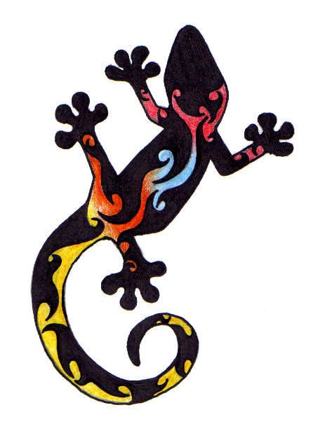 Tribal Gecko Tattoo by isisfiredancer on DeviantArt