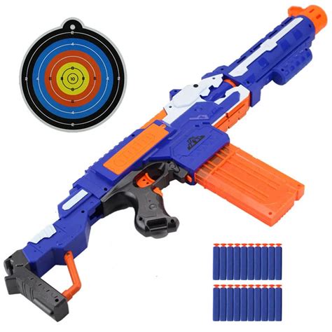 Toy Guns Soft bullet toy gun sniper rifle firing with target soft gun ...