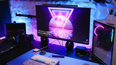 My Gaming Setup Tour 2021 - BenQ, 32 Inch Monitor, Custom Keyboards - YouTube