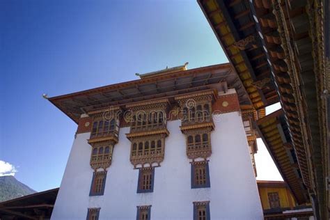 Inside Punakha Dzong, Bhutan Stock Photo - Image of destination, gold: 19555182