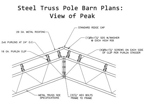 Pole Barn Plans by Over Built | Pole barn plans, Steel trusses, Steel truss pole barn