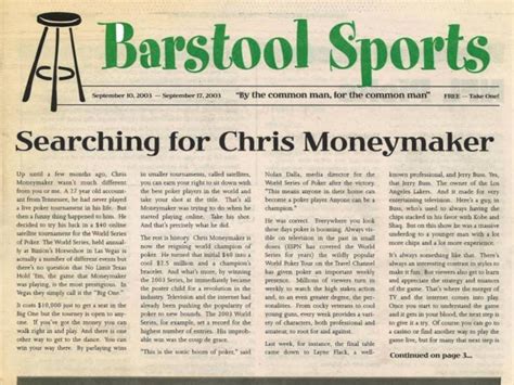 Barstool Newspaper - September 10, 2003 | Barstool Sports