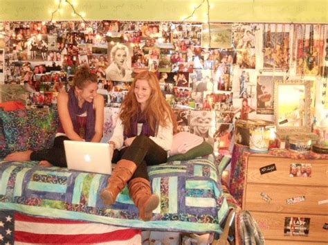 Eclecticly decorated dorm room at St Lawrence University | Dorm sweet dorm, College dorm rooms, Dorm