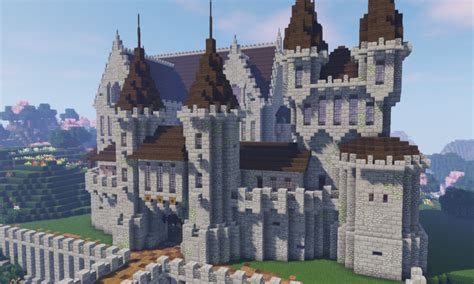 Minecraft Medieval Village With Castle World Download - BlueNerd