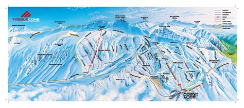 Treble Cone Trail Map - Treble Cone New Zealand • mappery