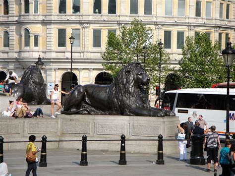 Lion Statue in Trafalgar Square | Statue, Lion sculpture, Trafalgar