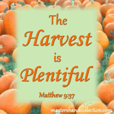 The Harvest Is Plentiful A Matthew 9:37 Fall Devotional - Master's Hand Collection