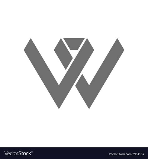 Letter w logo concept icon Royalty Free Vector Image