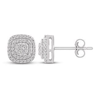 Previously Owned Diamond Stud Earrings 1/4 ct tw Round 10K White Gold | Jared