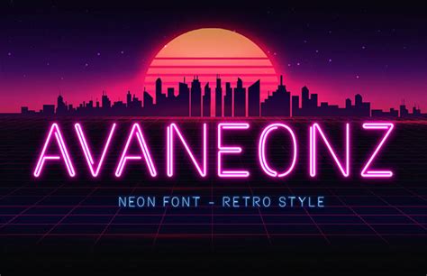 23 Luminous Neon Sign Fonts to Light Up Your Design