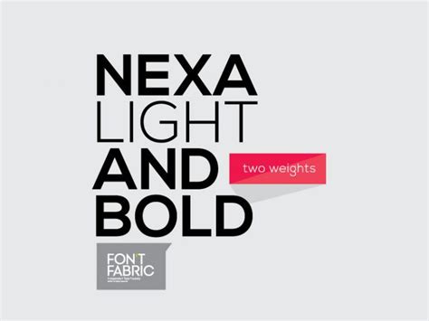 Nexa Light and Bold Free Font - PSDDD.co