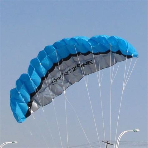 Software Parachute Dual Line Stunt Kite Parapente Parafoil Nylon Sport Kite Portable Paragliding ...