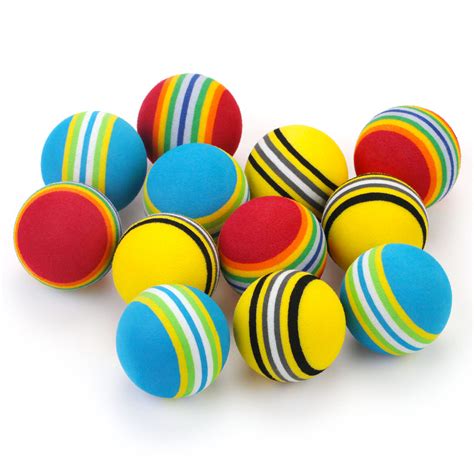 Foam Cat Toys Ball Rainbow Color – WONPET Pet Supllies Manufacturer