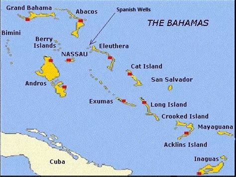 Location of Spanish Wells | Spanish Wells, Bahamas | Pinterest