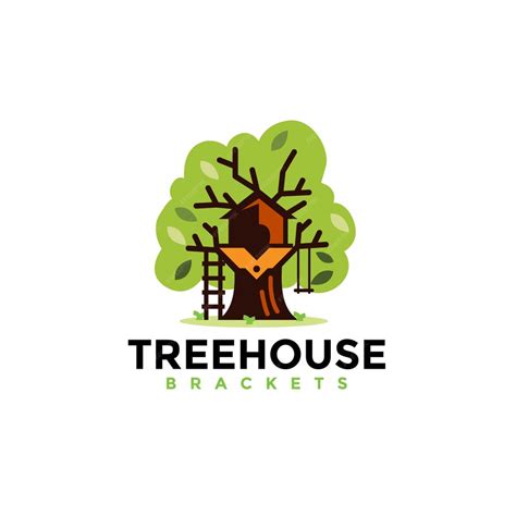 Premium Vector | Treehouse logo design