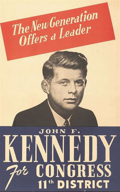 Rare John F. Kennedy 1946 Congressional Campaign Poster Photograph by ...