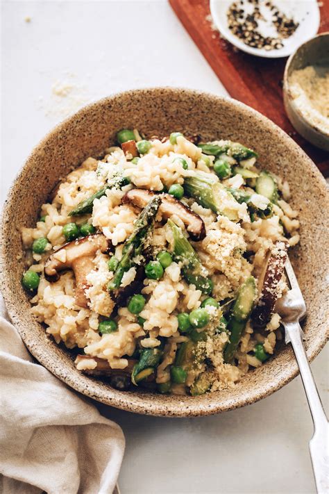 Vegan Risotto with Miso and Spring Vegetables | Minimalist Baker Recipes