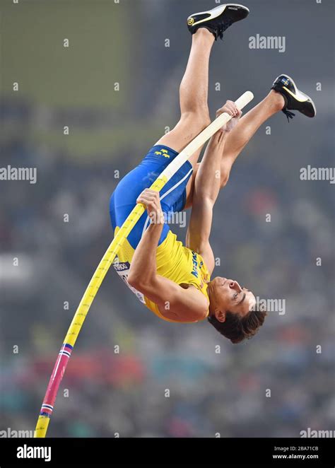 Armand Duplantis (Sweden). Pole Vault Men Silver Medal. IAAF World ...