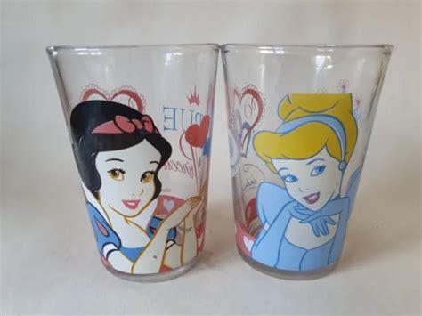 SMALL DISNEY PRINCESS Drinking Glasses Cinderella glass snow white glass disney $6.07 - PicClick