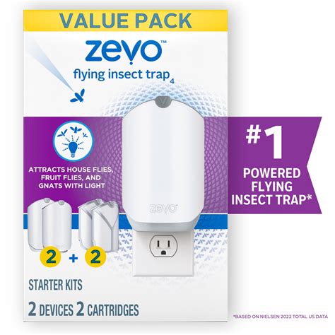 Zevo Flying Insect Trap, Fly Trap (Twin Pack) - Walmart.com