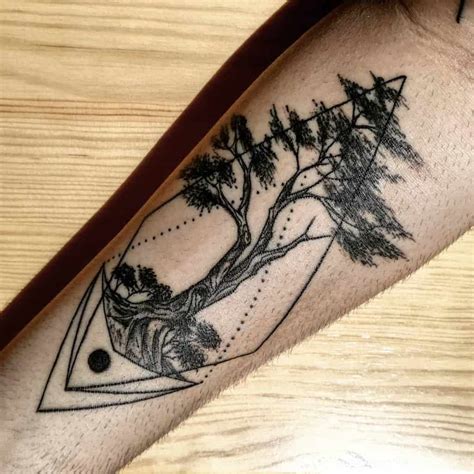 Top 75+ Best Tree Silhouette Tattoo Ideas - [2021 Inspiration Guide]