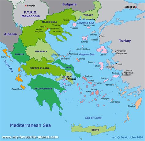 Interactive maps of Greece - My Favourite Planet