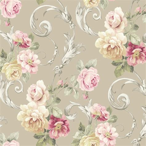 Cream Floral Wallpaper - Enjoy free shipping on most stuff, even big stuff.