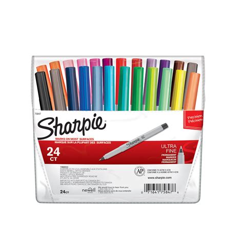 Amazon.com : Sharpie 75847 Permanent Markers, Ultra Fine Point ...