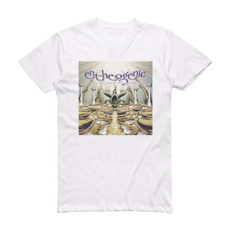 Entheogenic Spontaneous Illumination Album Cover T-Shirt White – ALBUM COVER T-SHIRTS