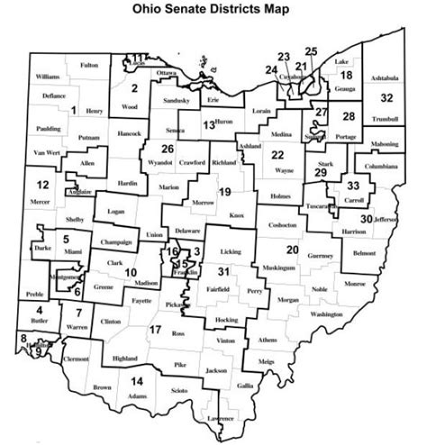 Map of Ohio Senate Districts (EITC Profiles) | Policy Matters Ohio