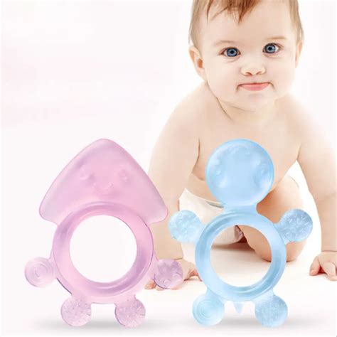 Cute Baby Teething Relief Comfy Teether Pacifier Silicone Teether Baby Teething-in Teethers from ...