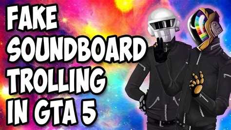 PRETENDING TO BE A SOUNDBOARD IN GTA 5 - YouTube