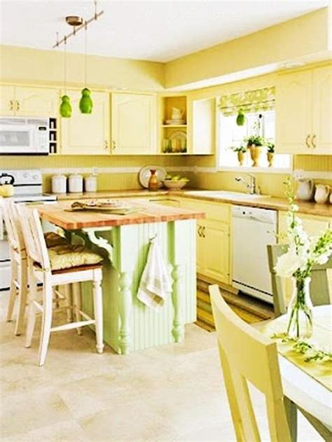 20 Modern Kitchens Decorated in Yellow and Green Colors