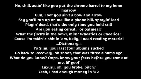 Eminem KILLSHOT (Machine Gun Kelly Diss) Lyrics 2018 responds to mgk - YouTube